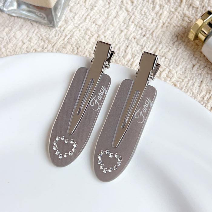 Wholesale Plastic Invisible Hair Clip Purple Floral Pattern for Everyday Styling Hair Accessory