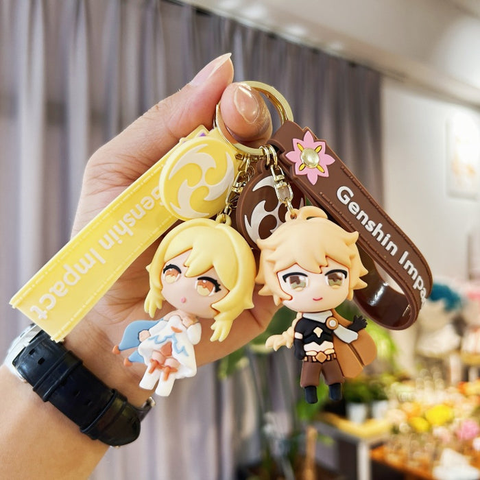 Wholesale Cartoon Doll Silicone Keychains (F) JDC-KC-Chucheng003