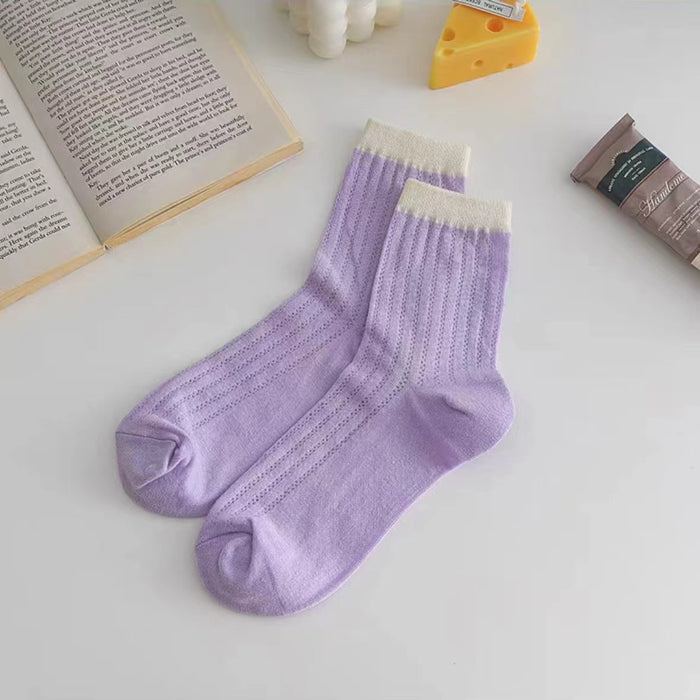 Wholesale Socks made of transparent glass fiber, breathable crystal socks, mesh socks