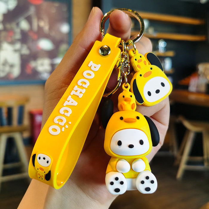 Wholesale Cartoon Doll Rubber Keychain JDC-KC-Tingm025