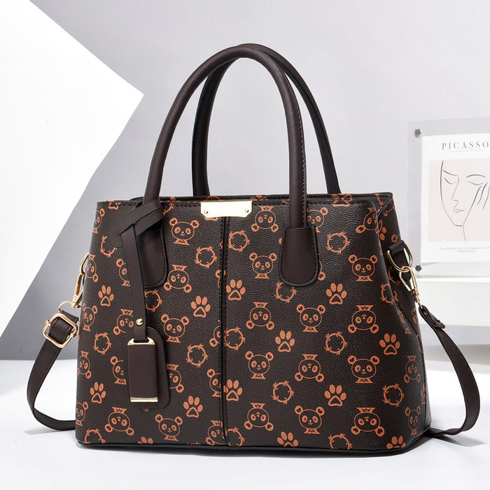 Wholesale Large Bag Fashion Handbag Middle-aged Mother Bag Large Capacity Shoulder Bag Crossbody Bag Women's Bag