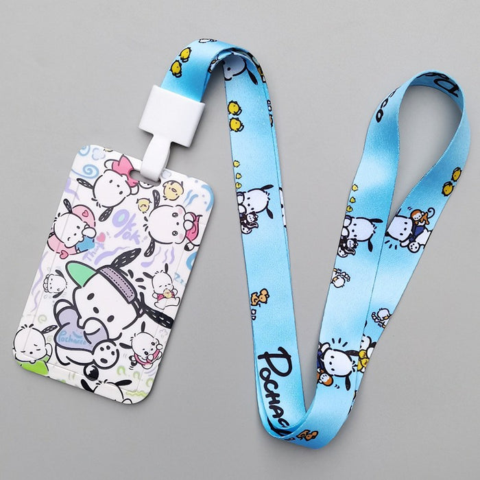Wholesale Cartoon Style Plastic Card Holder With Neck Strap For Everyday Campus Use Stylish Gift