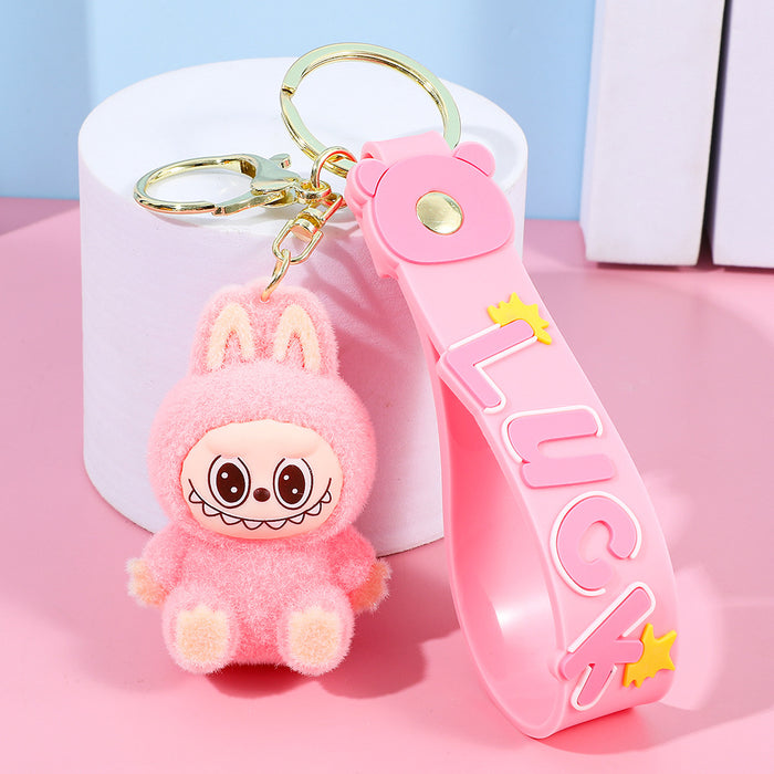 Wholesale Plush keychain cartoon figurine backpack pendant car keychain small gift wholesale