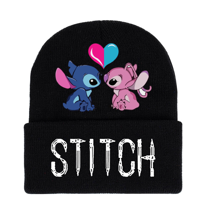 Wholesale Autumn and Winter Warm Cartoon Printed Knitted Hat JDC-FH-WuDuomei014