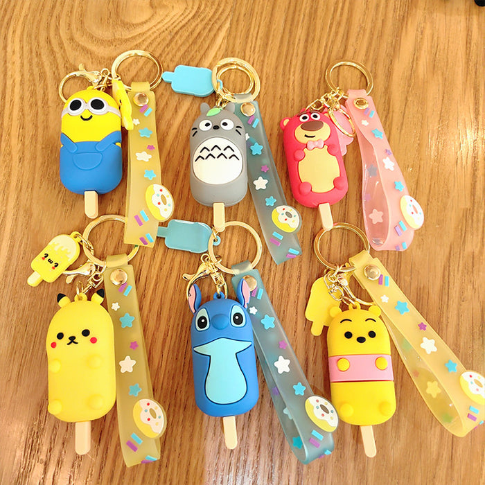 Wholesale PVC Cartoon Popsicle Keychain JDC-KC-Aile013