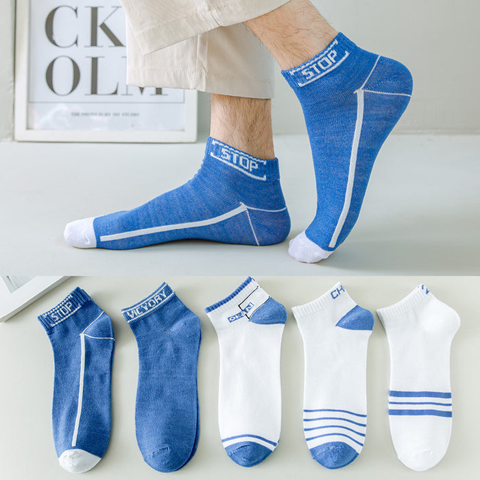 Wholesale Socks summer black and white solid color summer style men's and women's short socks shallow mouth low top invisible boat socks