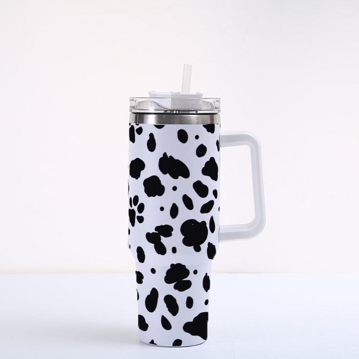 Wholesale  Animal Print Series Personalized Pattern Printing 40oz Car Cup Stainless Steel Large Capacity Ice Cup
