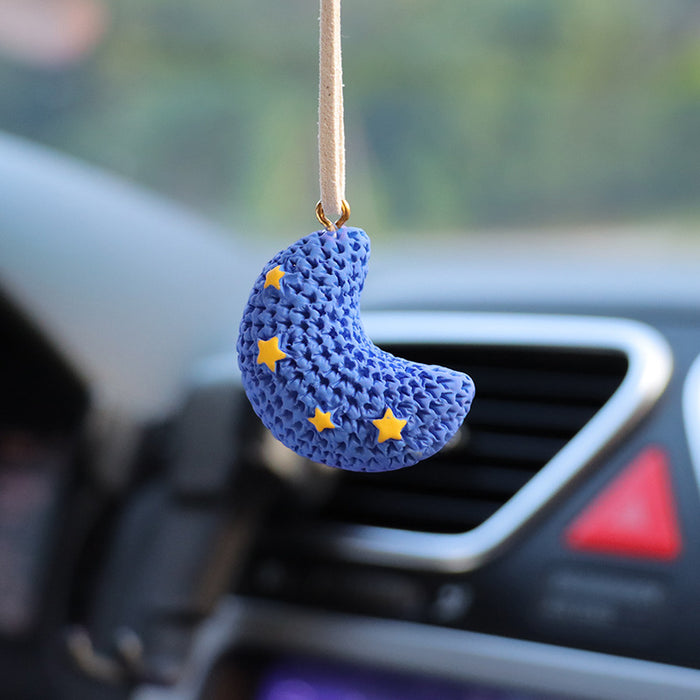 Wholesale Resin Rainbow Sun Car Rearview Mirror Pendant Decorative Car Ornament