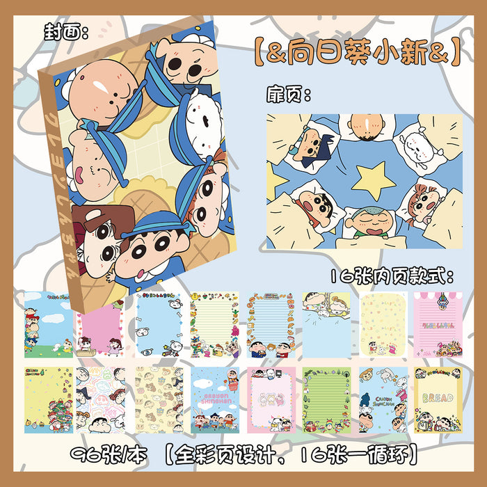 Wholesale 5pcs Cartoon Hand Ledger Cute Animation Journal Color Page Notepad