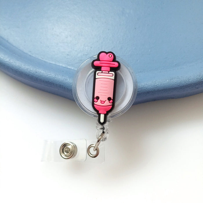 Wholesale PVC Cute Cartoon Telescopic Keychain JDC-KC-ChangQi006