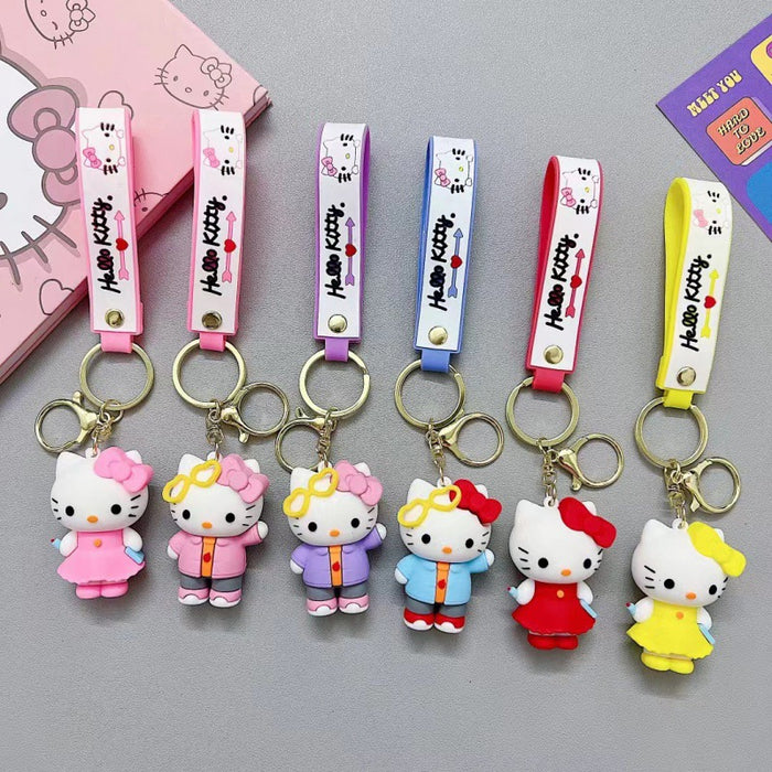 Wholesale Cartoon Silicone Doll Keychain JDC-KC-Tingm308