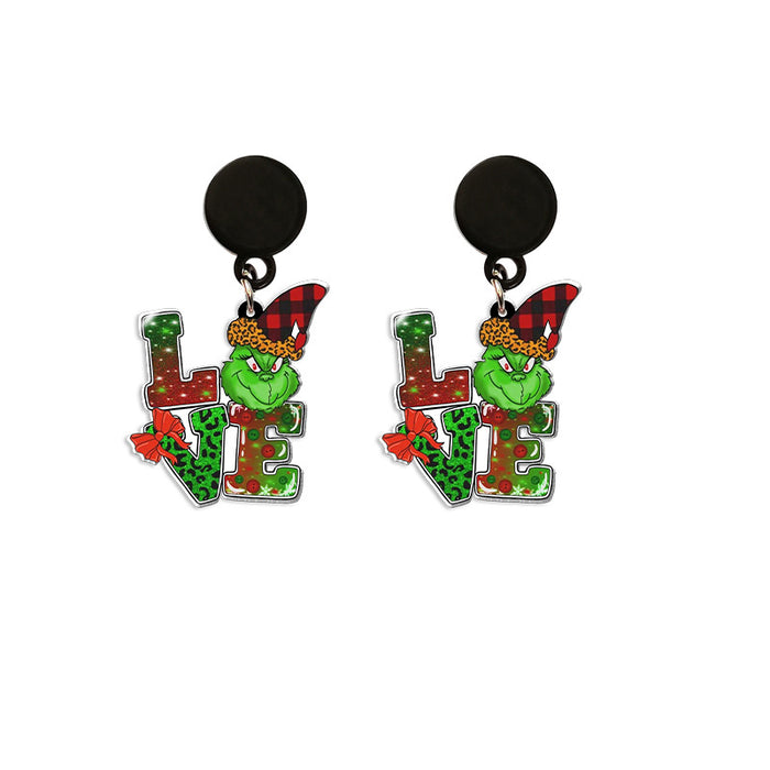 Wholesale Christmas Acrylic Earrings and Earrings JDC-ES-XiangL055