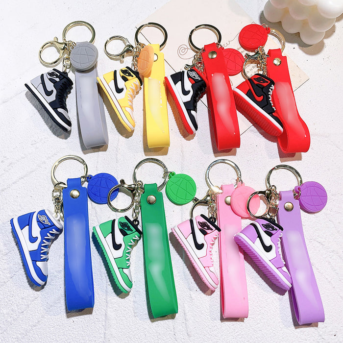 Wholesale Cartoon Shoes Silicone Doll Keychain JDC-KC-QiChao011