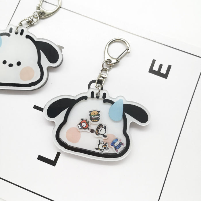 Wholesale Keychain Acrylic Decorative Bag Charm Small Accessories cartoon Keychain