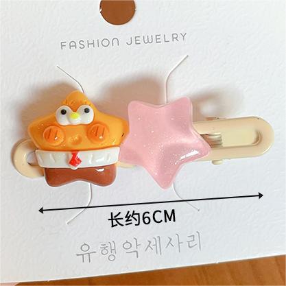 Wholesale Cute Colorful Five-pointed Star Dopamine Hair Clips JDC-HC-Shuy002