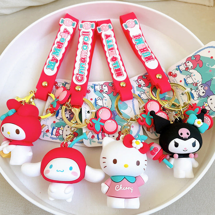 Wholesale Cherry Egg Bow Keychain JDC-KC-YanG007
