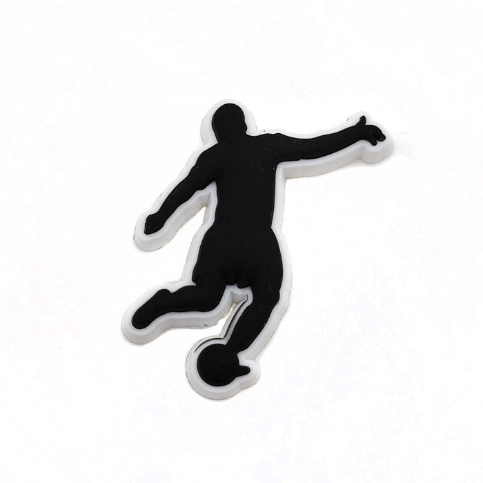 Wholesale 10PCS Cartoon Football Sports Series PVC Hole Shoes Shoe Buckle JDC-SC-WanX008