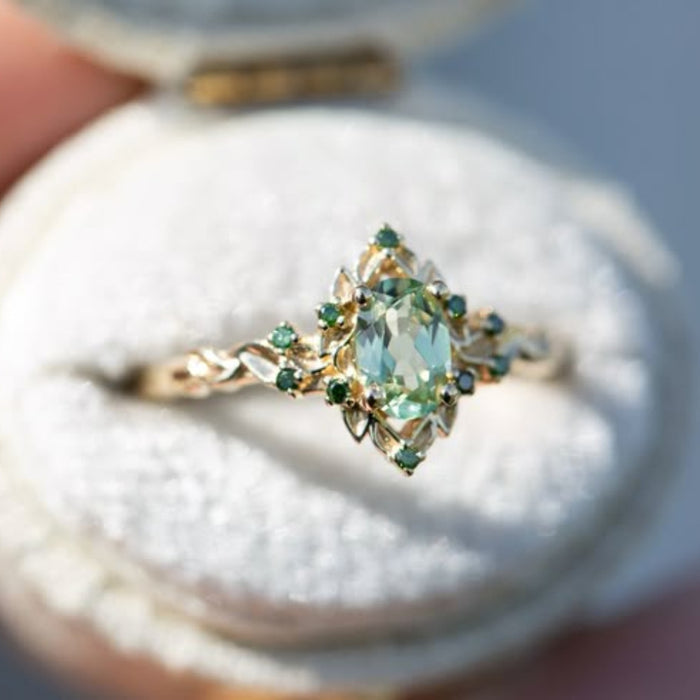 Wholesale Synthetic spinel ring minimalist niche