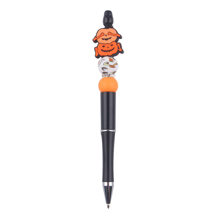 Wholesale Halloween Cartoon Silicone Plastic Bead Pen JDC-PN-GuangTian007