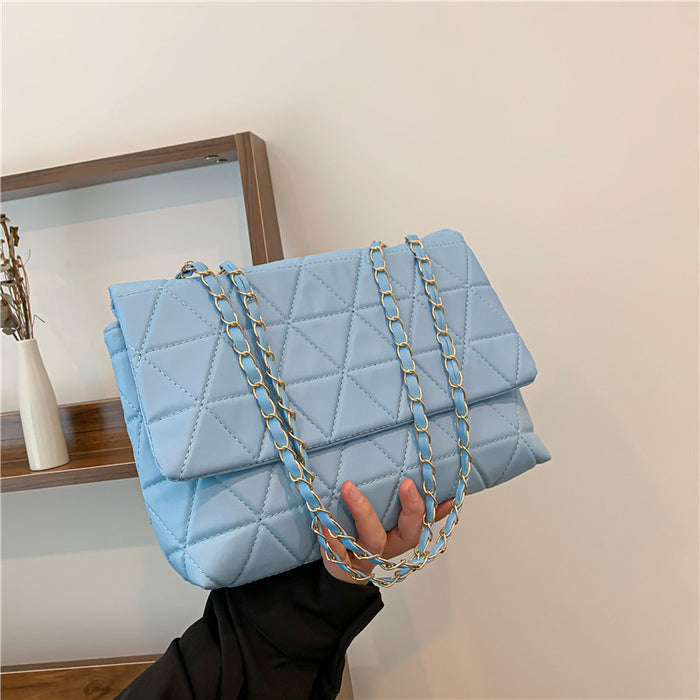 Wholesale Trendy Diamond Shoulder Bag Pu Leather Chain Bag JDC-SD-PuHui004