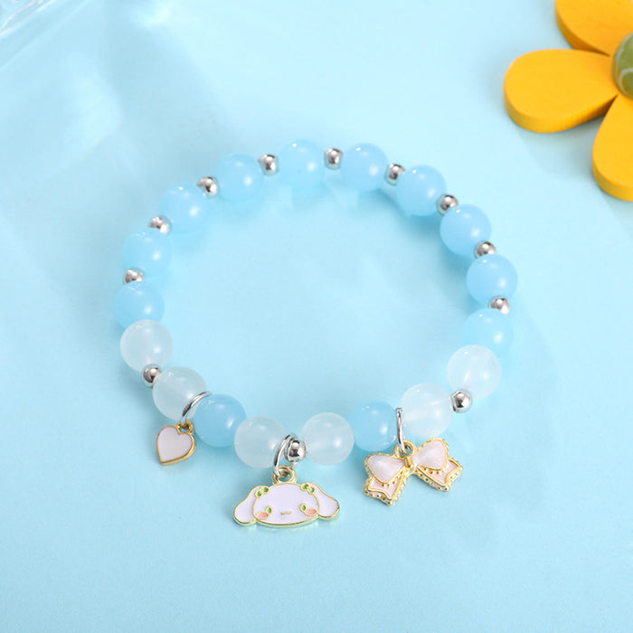 Wholesale Cartoon Crystal Beaded Simple Couple Student Girlfriend Bracelet