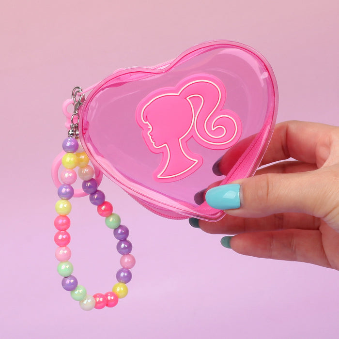 Wholesale Trendy Transparent Pink PVC Coin Purse Candy Style Wedding Favor Decorative Car Key Accessory For Resale