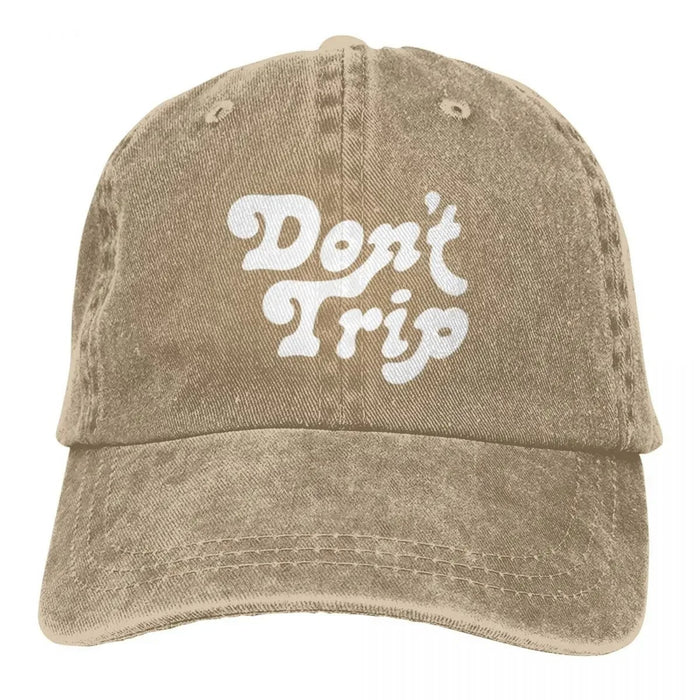 Wholesale Don T Trip Print Funny Baseball Cap Trendy Adjustable Sun Hat For Summer Casual Fashion Accessory Gift