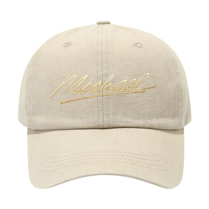 Wholesale Michael son Signature Vintage Washed Baseball Cap Embroidered Breathable Fashion Accessory