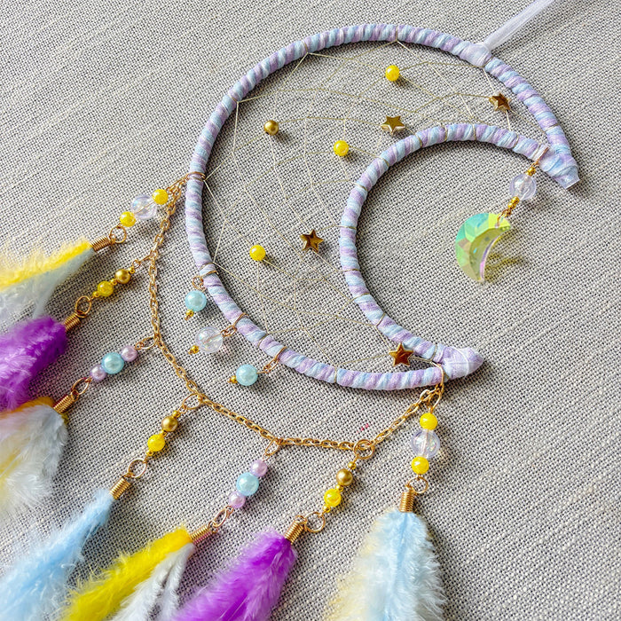 Wholesale Star and Moon Fairy Tale Dream Catcher Decorative Accent for Children' s Room MOQ≥2
