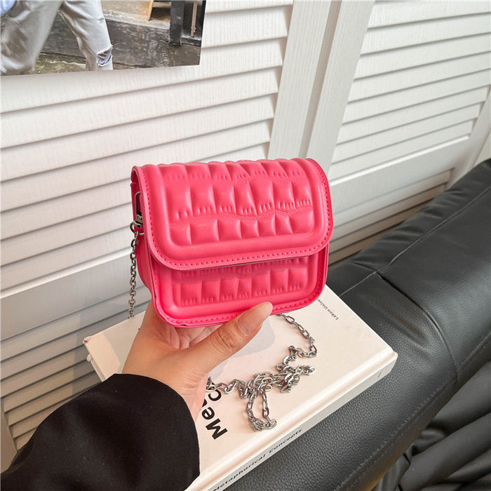 Wholesale Pu Stone Pattern Small Crossbody Bag Chain Strap Urban Simple Daily Casual