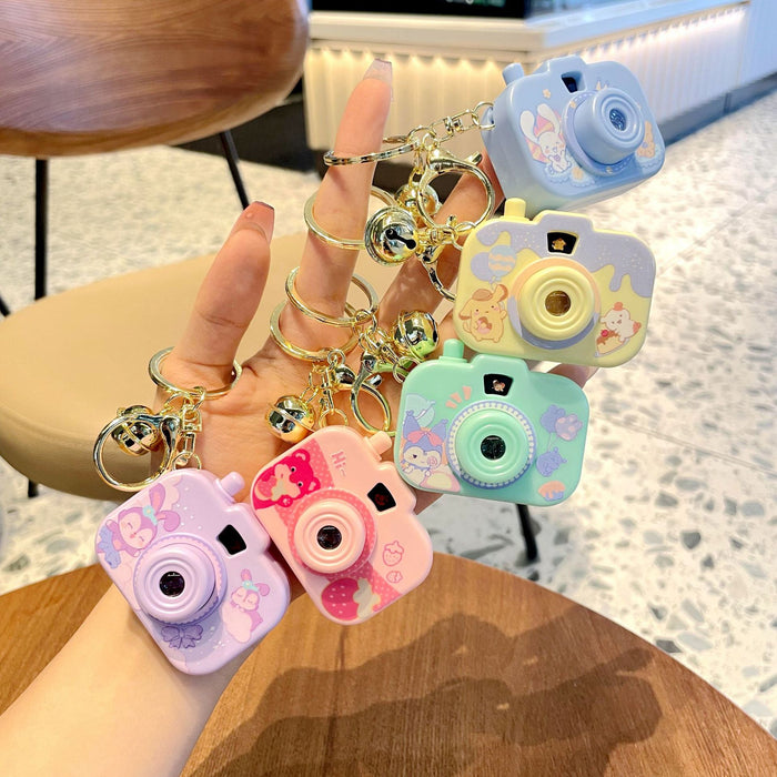 Wholesale Cartoon Cute Projection Camera Acrylic Keychains JDC-KC-HuiLe003