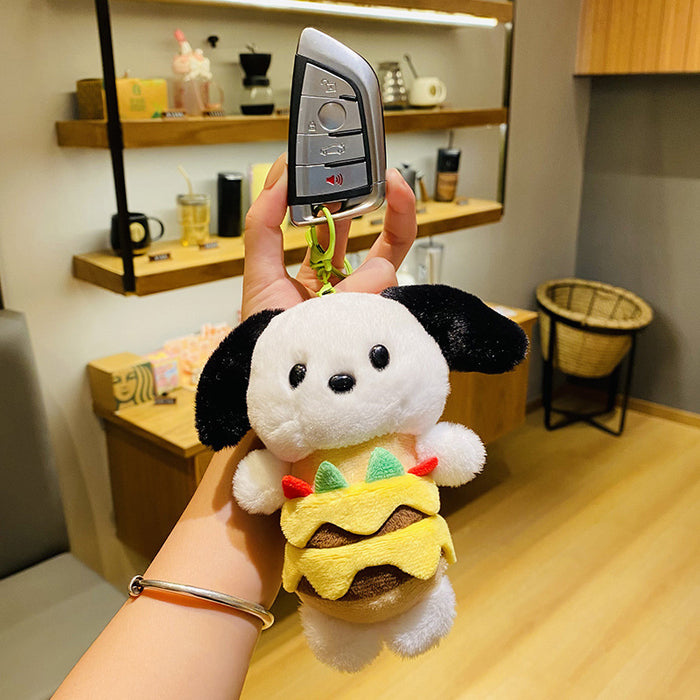 Wholesale Plush Burger Dog Keychain JDC-KC-SCheng045