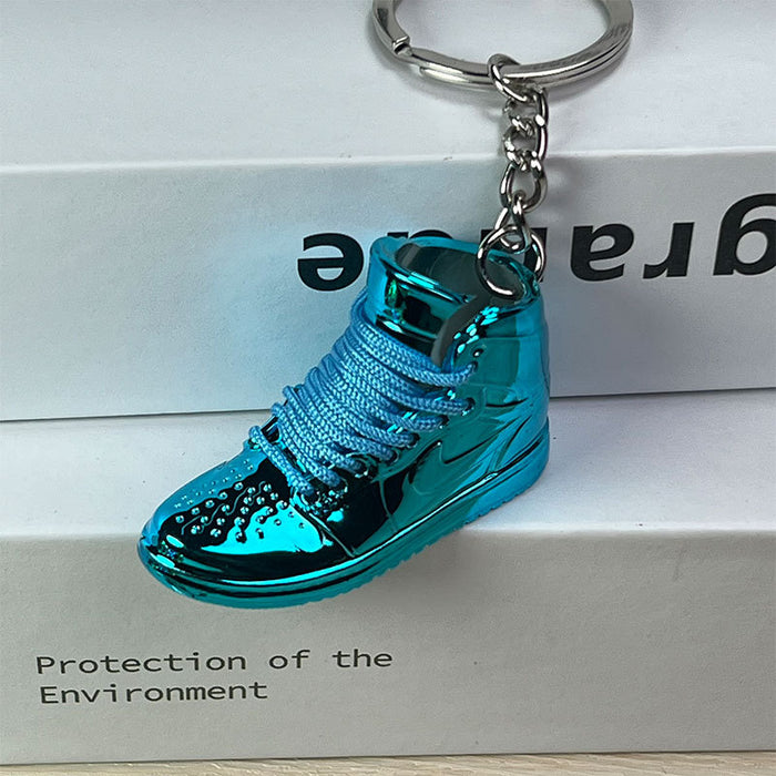 Wholesale Electroplated Mini Shoe PVC Keychain (F) JDC-KC-XingS004