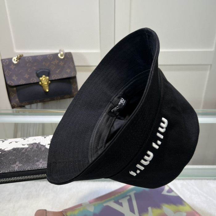Wholesale Embroidered letter fisherman hat, simple and versatile basin hat, sun visor hat