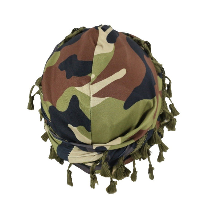 Wholesale Camouflage printed headscarf hat, men's and women's street trend pullover hat color