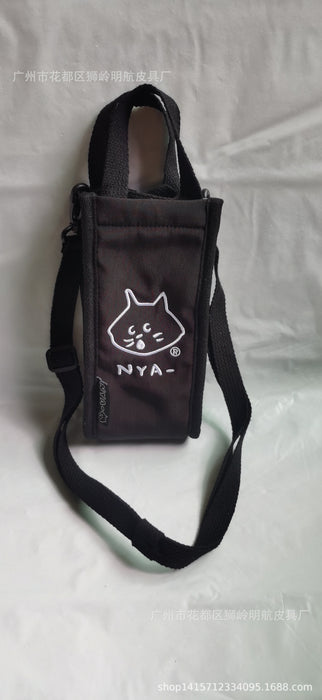 Wholesale New Dog Handbag Cute Cartoon Water Cup Bag Diagonal Cross Handbag Embroidered Portable Cup Cover Bag
