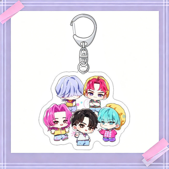Wholesale 10pcs/set K-POP anime merchandise acrylic keychains and pendants