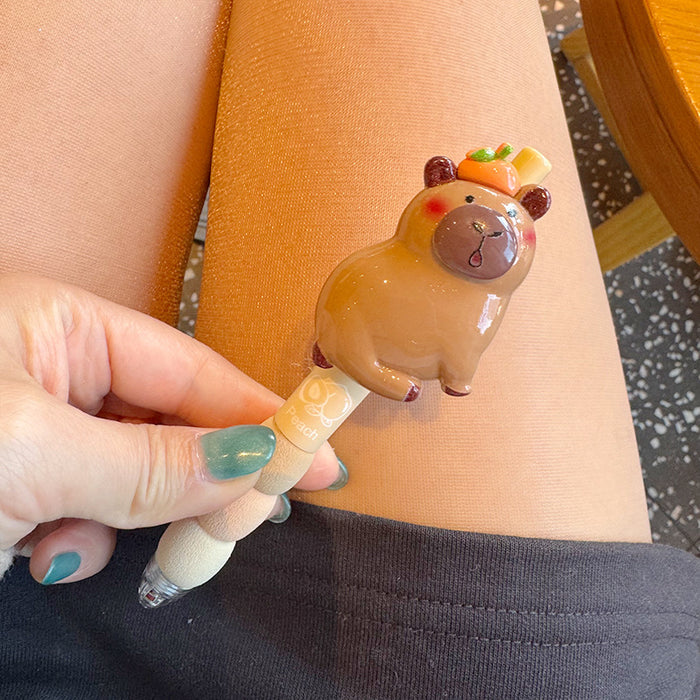 Wholesale Chubby Press Gel Pen High Color Value Black Quick-drying Smooth Junior High School Special Brush Pen