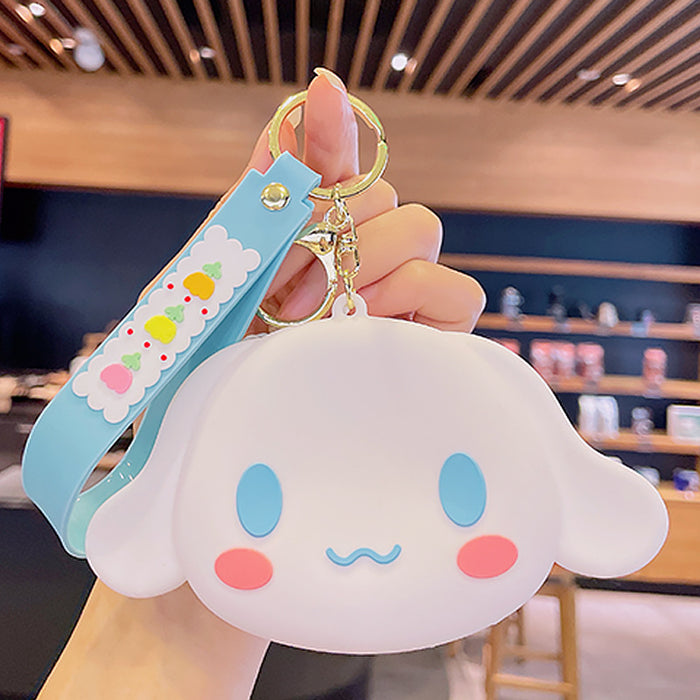 Wholesale Cartoon Silicone Coin Purse Keychain JDC-KC-KuM013