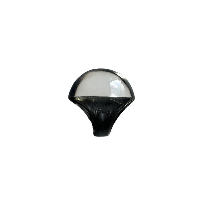 Wholesale Color glazed exaggerated light luxury resin ring, oil dripping enamel colorful ring, transparent outer and glazed inner hand jewelry