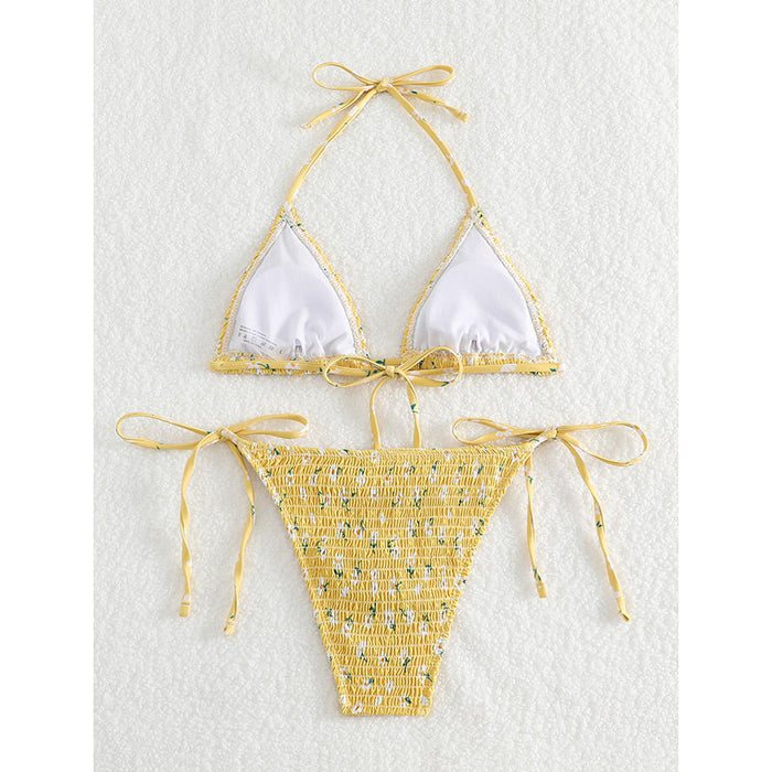 Wholesale Fresh Triangle Bikini Sexy Strap Swimwear (F) JDC-SW-HongShan001