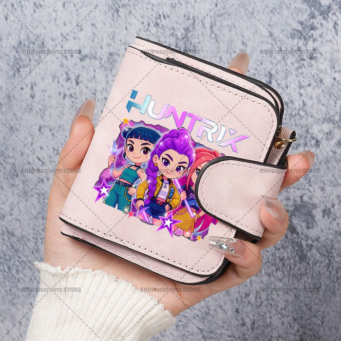 Wholesale Cute Devil Hunter PU Wallet For Women Card Holder Coin Purse Youth Campus Fashion Accessory
