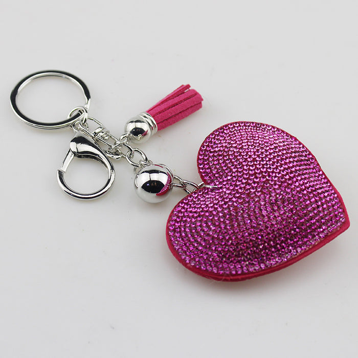 Wholesale Heart Shaped Rhinestone Keychain Fashion Accessory For Gift Boutique Resale
