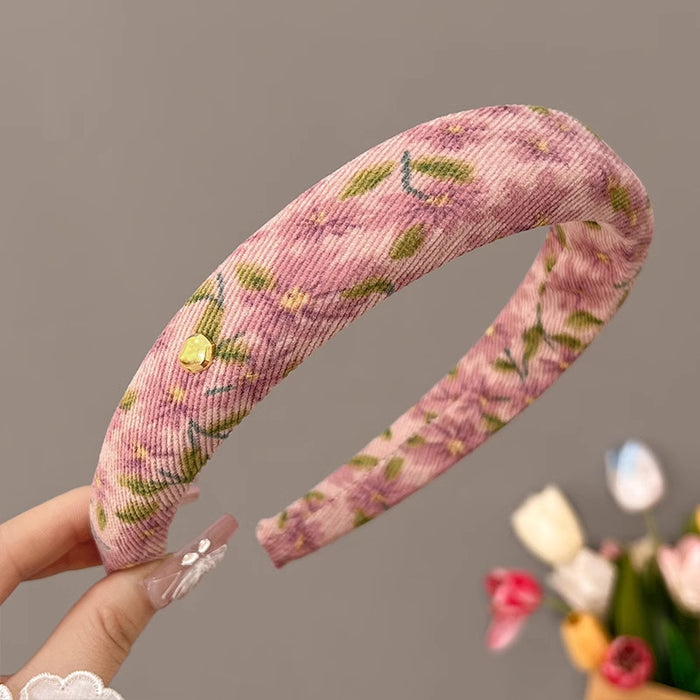 Wholesale Pastoral Style Floral Lace Headband