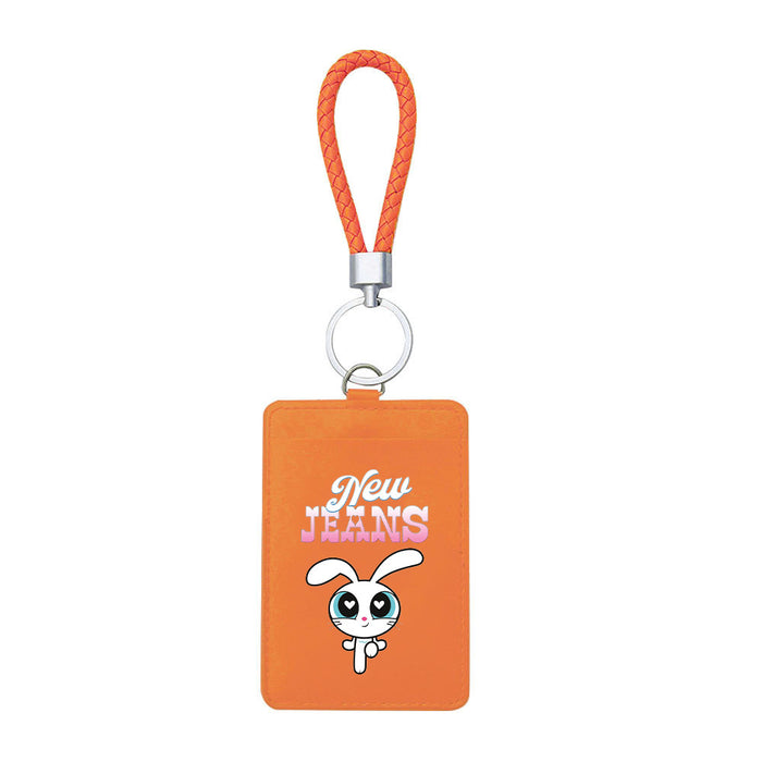 Wholesale PU Card Holder Keychain JDC-KC-ShuaiX002