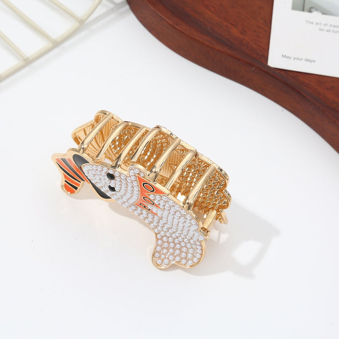Wholesale Fashion  Alloy Pearl Claw Clip Cute Cartoon Hair Accessory For Boutique Resale