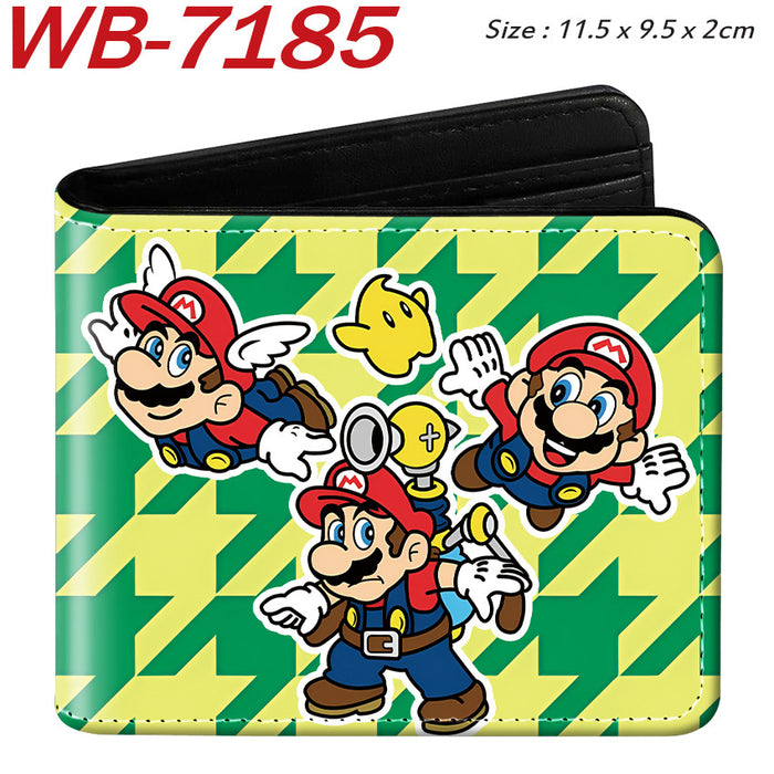 Wholesale Anime Cartoon Print PU Leather Bi Fold Wallet Street Fashion Unisex Student Wallets Waterproof Full Color Design Fashion Accessory Resale