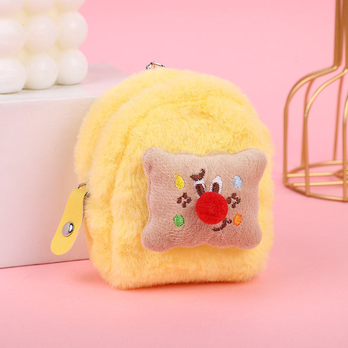 Wholesale Plush small change purse mini cartoon cute wallet