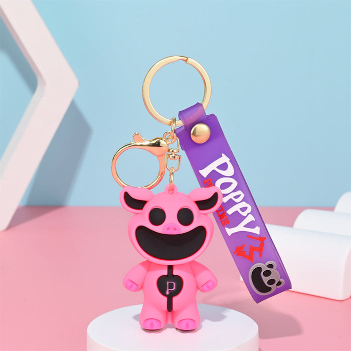 Wholesale Cartoon Doll Silicone Keychain JDC-KC-HongSheng011