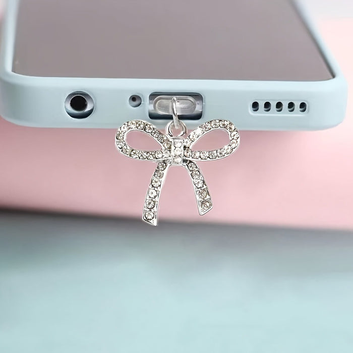 Wholesale Sweet and cute Mobile Phone Stands with bow,  suitable for Type-C accessories.